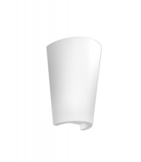 Flush Wall Lamp, 1 x E27, IP54, White - 1