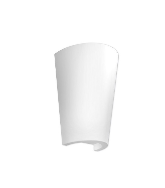 Flush Wall Lamp, 1 x E27, IP54, White - 1