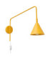 Nox Dome Wall Lamp Yellow Plug In 1x E14 On/Off Switch-1