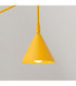 Nox Dome Wall Lamp Yellow Plug In 1x E14 On/Off Switch-5