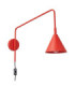 Nox Dome Wall Lamp Red Plug In 1x E14 On/Off Switch-1