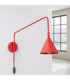Nox Dome Wall Lamp Red Plug In 1x E14 On/Off Switch-3