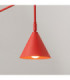 Nox Dome Wall Lamp Red Plug In 1x E14 On/Off Switch-5