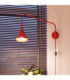 Nox Dome Wall Lamp Red Plug In 1x E14 On/Off Switch-14