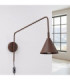 Nox Dome Wall Lamp Brown Plug In 1x E14 On/Off Switch-3
