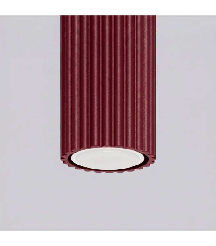 Karbon 30cm Surface Mounted Downlight Burgundy 1x GU10-5