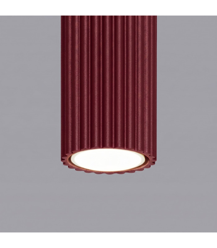 Karbon 30cm Surface Mounted Downlight Burgundy 1x GU10-6
