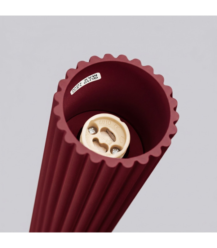 Karbon 30cm Surface Mounted Downlight Burgundy 1x GU10-8