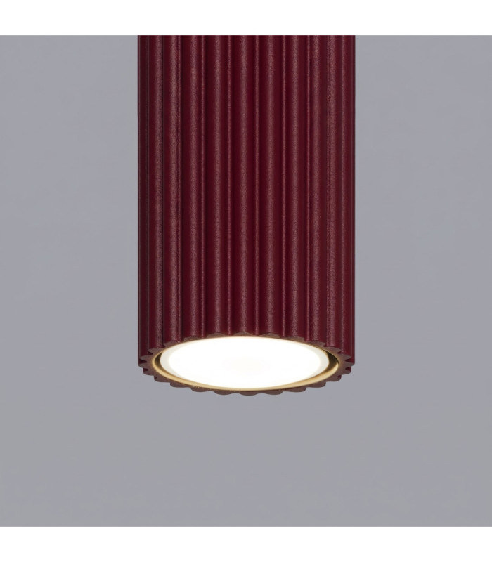 Karbon 40cm Surface Mounted Downlight Burgundy 1x GU10-6