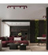 Karbon Bar Pendant Ceiling Light Burgundy 2x GU10-2