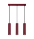 Karbon Bar Pendant Ceiling Light Burgundy 3x GU10-1