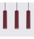 Karbon Bar Pendant Ceiling Light Burgundy 3x GU10-5