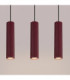 Karbon Bar Pendant Ceiling Light Burgundy 3x GU10-6