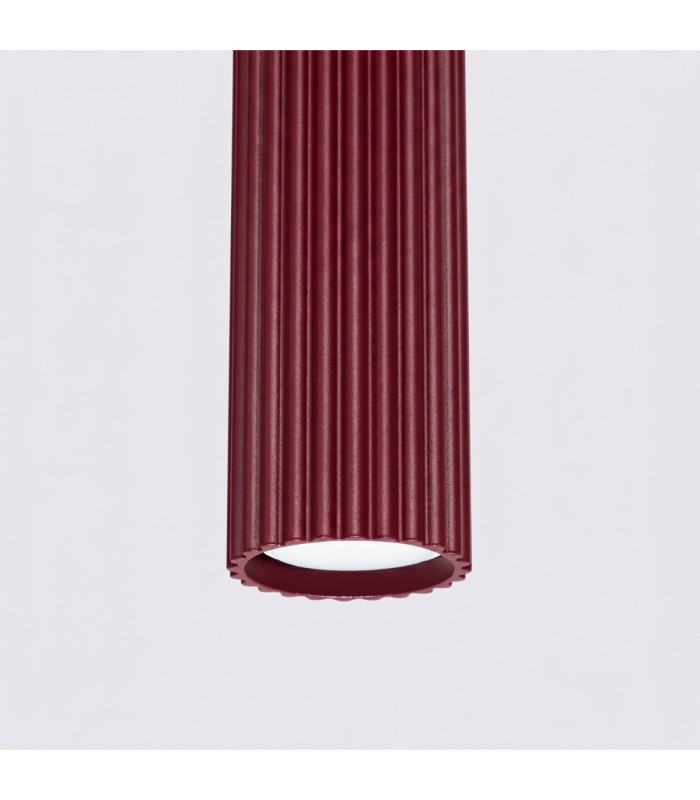 Karbon Bar Pendant Ceiling Light Burgundy 3x GU10-9