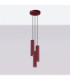 Karbon Cluster Pendant Ceiling Light Burgundy 3x GU10-3