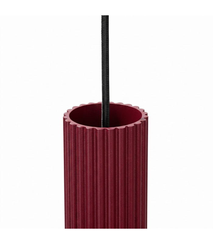 Karbon Cluster Pendant Ceiling Light Burgundy 3x GU10-7
