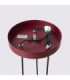 Karbon Cluster Pendant Ceiling Light Burgundy 3x GU10-9