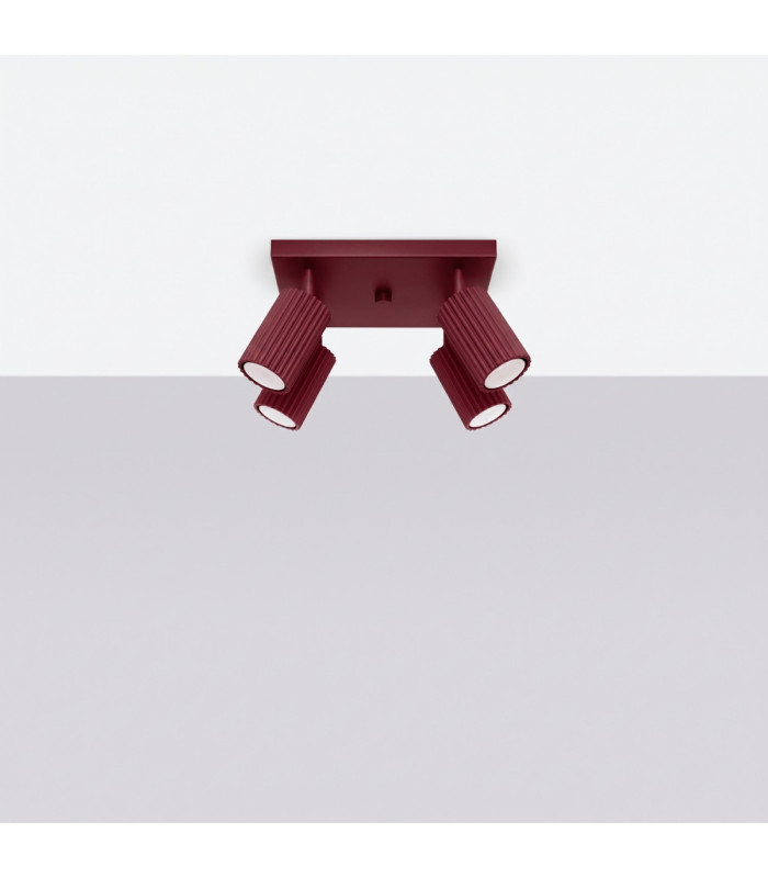 Karbon Ceiling Spotlight Clusters Burgundy 1x GU10-3