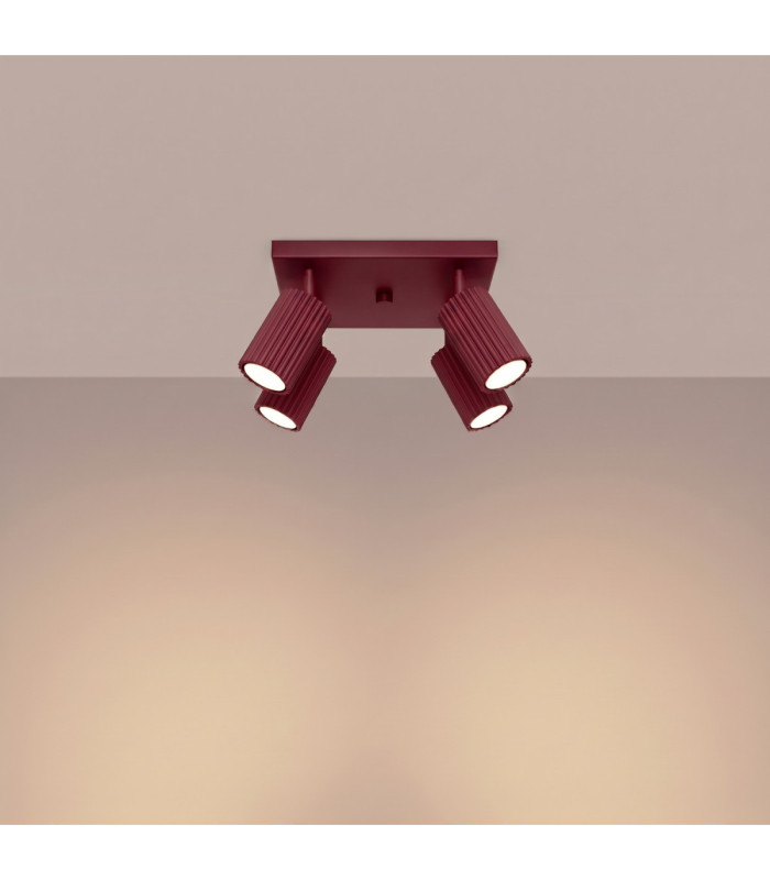Karbon Ceiling Spotlight Clusters Burgundy 1x GU10-4