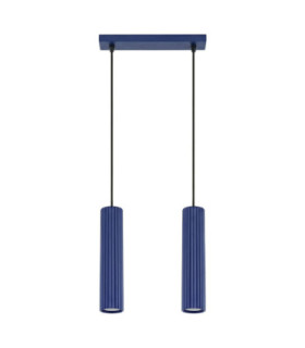 Karbon Bar Pendant Ceiling Light Ultramarine 2x GU10-1