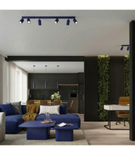 Karbon Bar Pendant Ceiling Light Ultramarine 3x GU10-2