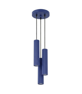 Karbon Cluster Pendant Ceiling Light Ultramarine 3x GU10-1