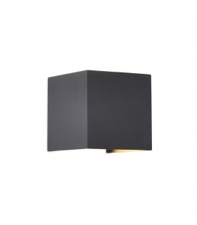 Square Wall Lamp, 12W LED, 3000K, 1100lm, IP54, Anthracite - 1
