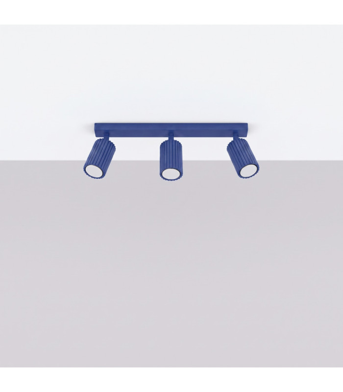 Karbon Ceiling Spotlight Bar Ultramarine 3x GU10-3