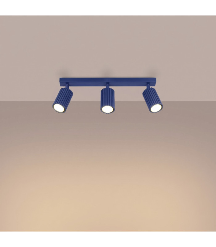 Karbon Ceiling Spotlight Bar Ultramarine 3x GU10-4
