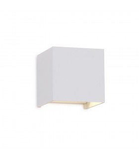 Square Wall Lamp, 12W LED, 3000K, 1100lm, IP54, Sand White - 1