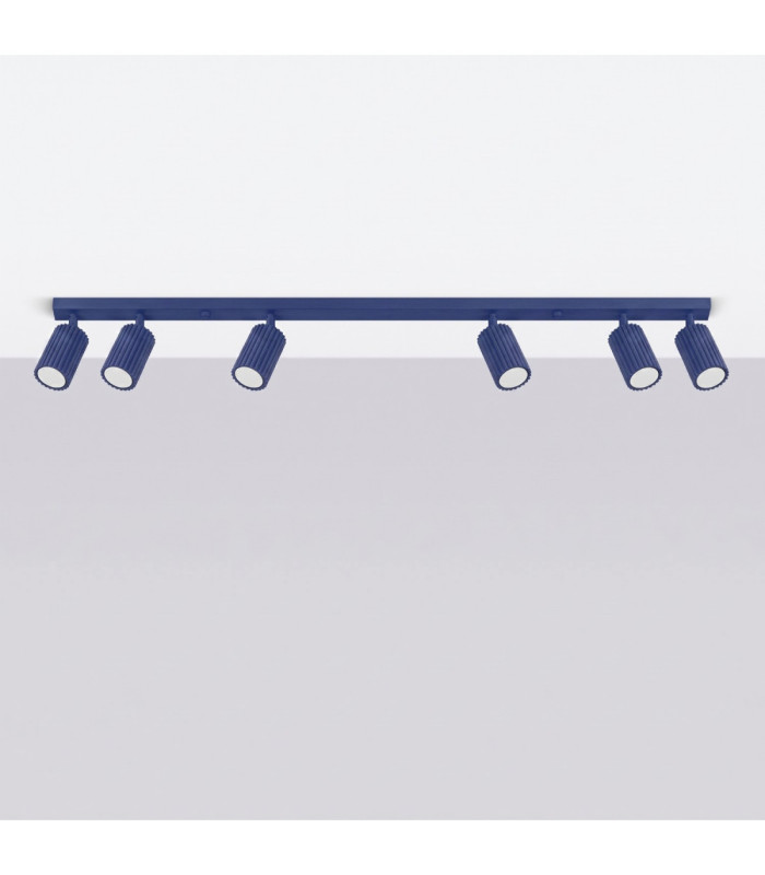 Karbon Ceiling Spotlight Bar Ultramarine 6x GU10-3