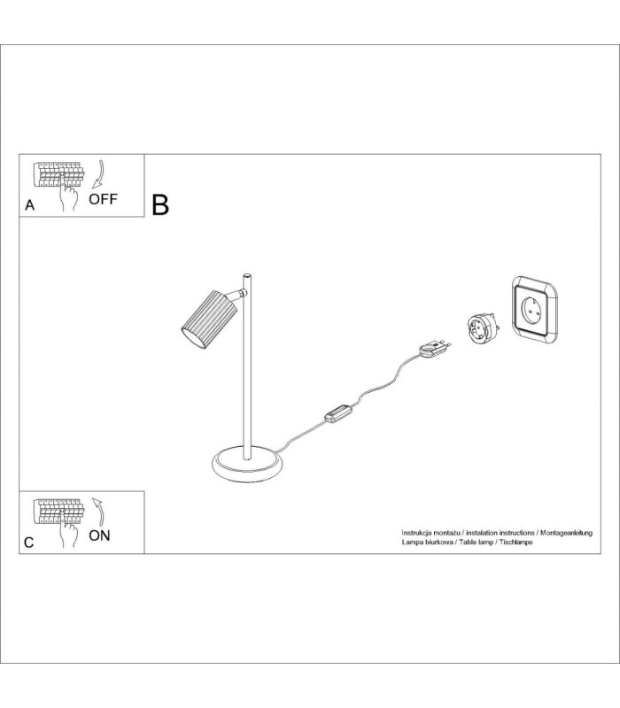 Karbon Desk Task Lamp Ultramarine 1x GU10-11