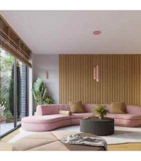 Karbon Cluster Pendant Ceiling Light Pink 3x GU10-2
