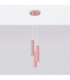 Karbon Cluster Pendant Ceiling Light Pink 3x GU10-3