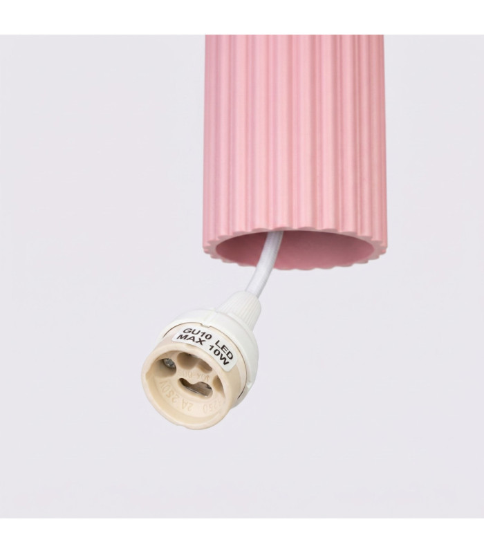 Karbon Cluster Pendant Ceiling Light Pink 3x GU10-8