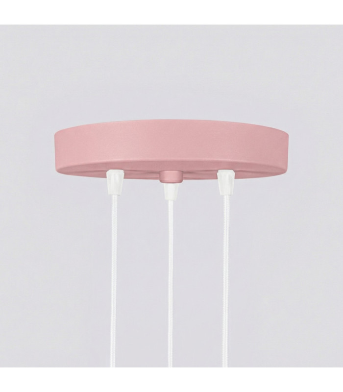 Karbon Cluster Pendant Ceiling Light Pink 3x GU10-9