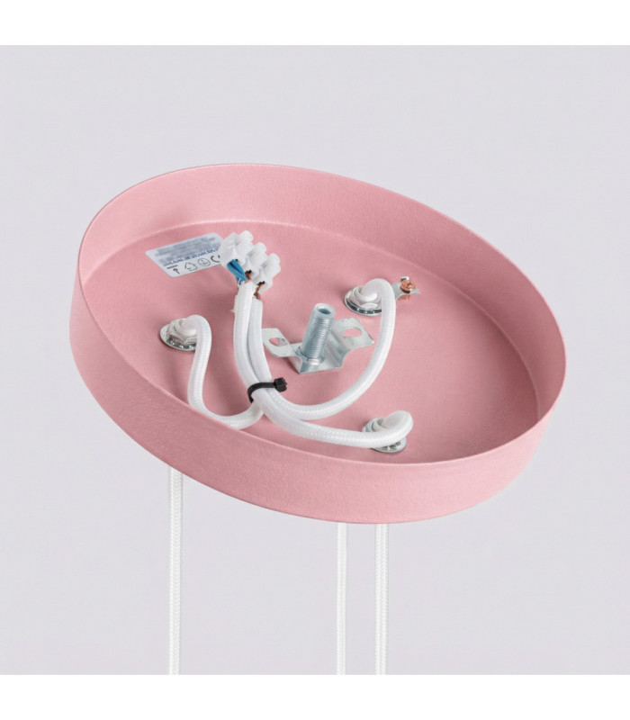 Karbon Cluster Pendant Ceiling Light Pink 3x GU10-10