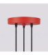 Karbon Cluster Pendant Ceiling Light Red 3x GU10-9