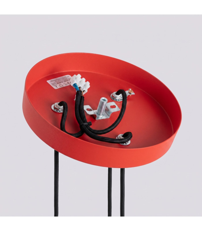 Karbon Cluster Pendant Ceiling Light Red 3x GU10-10
