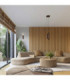 Karbon Cluster Pendant Ceiling Light Brown 3x GU10-2