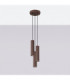Karbon Cluster Pendant Ceiling Light Brown 3x GU10-3
