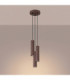 Karbon Cluster Pendant Ceiling Light Brown 3x GU10-4