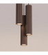 Karbon Cluster Pendant Ceiling Light Brown 3x GU10-5