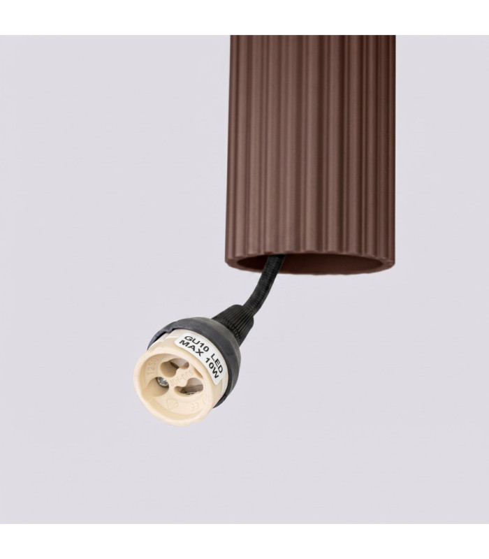 Karbon Cluster Pendant Ceiling Light Brown 3x GU10-7