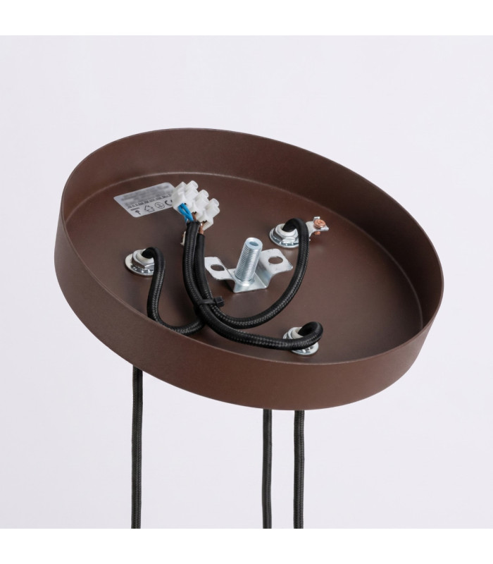 Karbon Cluster Pendant Ceiling Light Brown 3x GU10-10