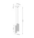 Karbon Cluster Pendant Ceiling Light Brown 3x GU10-11