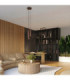 Karbon Cluster Pendant Ceiling Light Brown 3x GU10-13