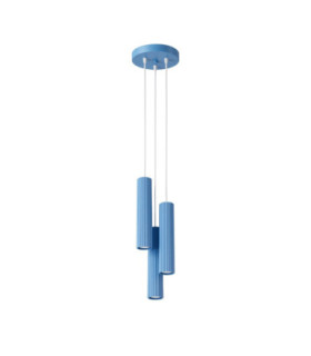Karbon Cluster Pendant Ceiling Light Light Blue 3x GU10-1