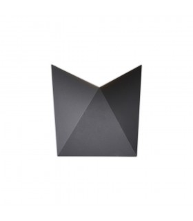 Flush Wall Lamp, 8W LED, 3000K, 750lm, IP54, Anthracite - 1