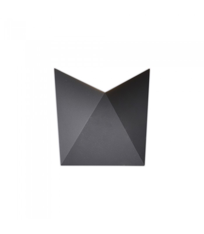 Flush Wall Lamp, 8W LED, 3000K, 750lm, IP54, Anthracite - 1